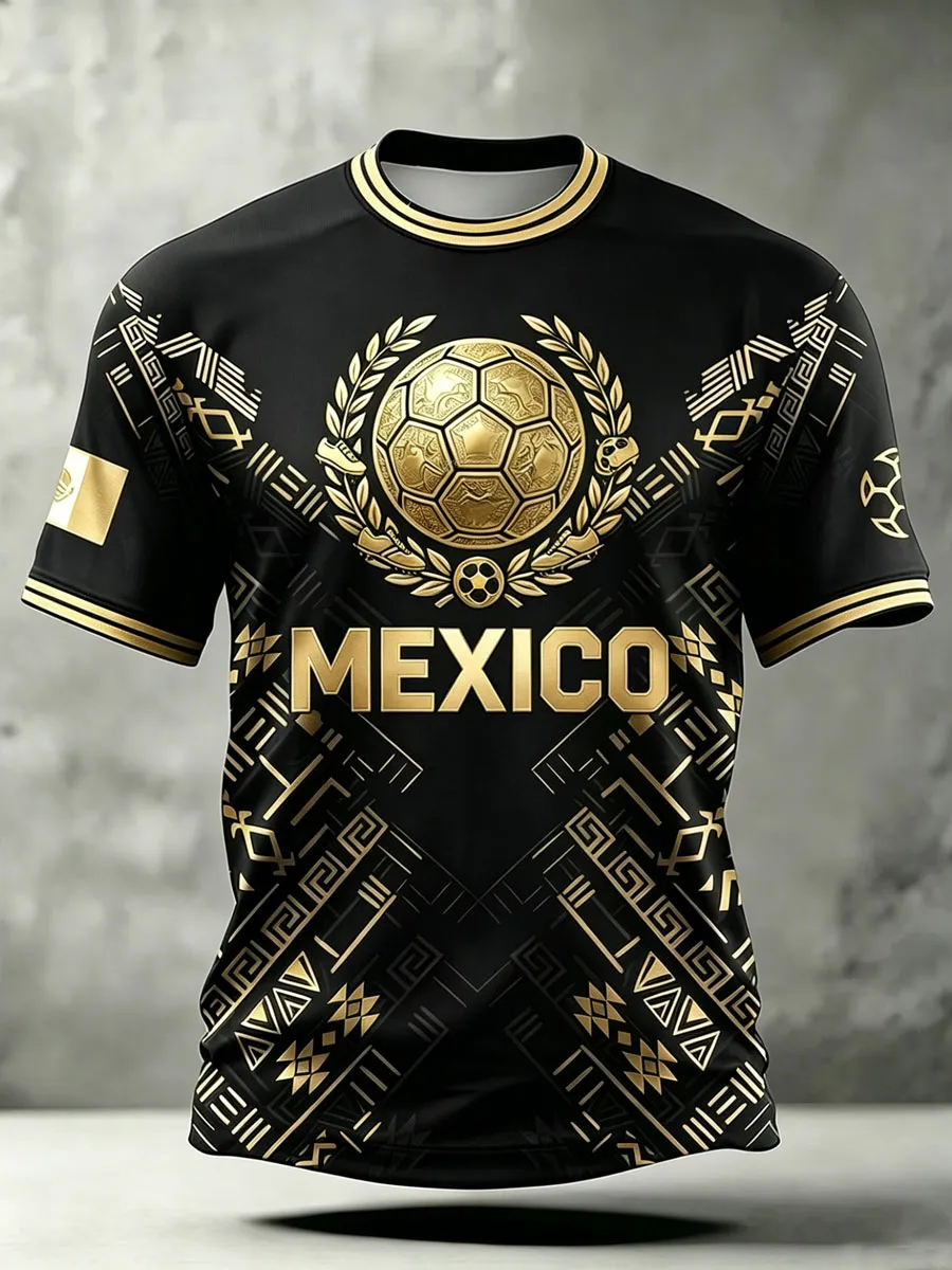 Men's Mexico Printed short sleeves t-shirt gracestitchs