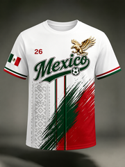 Men's Mexico Printed short sleeves t-shirt gracestitchs