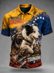 Men's Venezuela Hero Dog Tsunami Patriotic Dog Lover Shirt