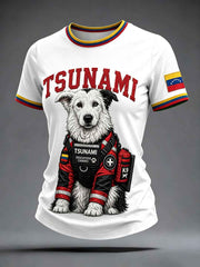 Women's Venezuela Hero Dog Tsunami Patriotic Dog Lover T-Shirt