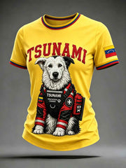 Women's Venezuela Hero Dog Tsunami Patriotic Dog Lover T-Shirt