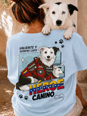Women's Venezuela Hero Dog Tsunami Patriotic Dog Lover T-Shirt