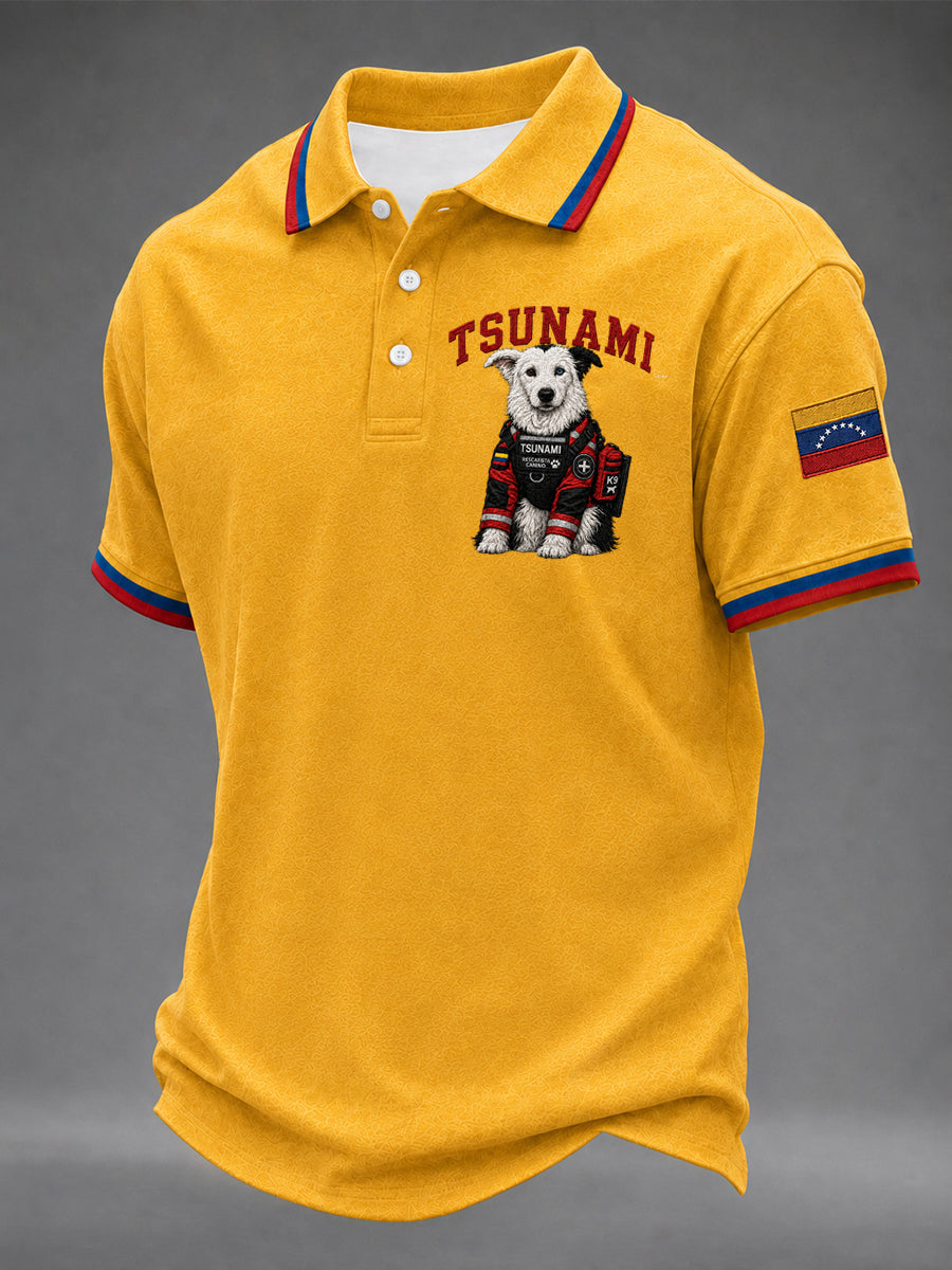 Men's Venezuela Hero Dog Tsunami Patriotic Dog Lover Shirt gracestitchs