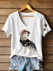 Women's Venezuela Hero Dog Tsunami Patriotic Dog Lover T-Shirt gracestitchs
