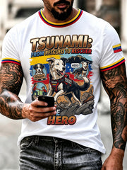 Men's Search & Rescue K9 Paw Patrol Dog Lover Print T-shirt gracestitchs