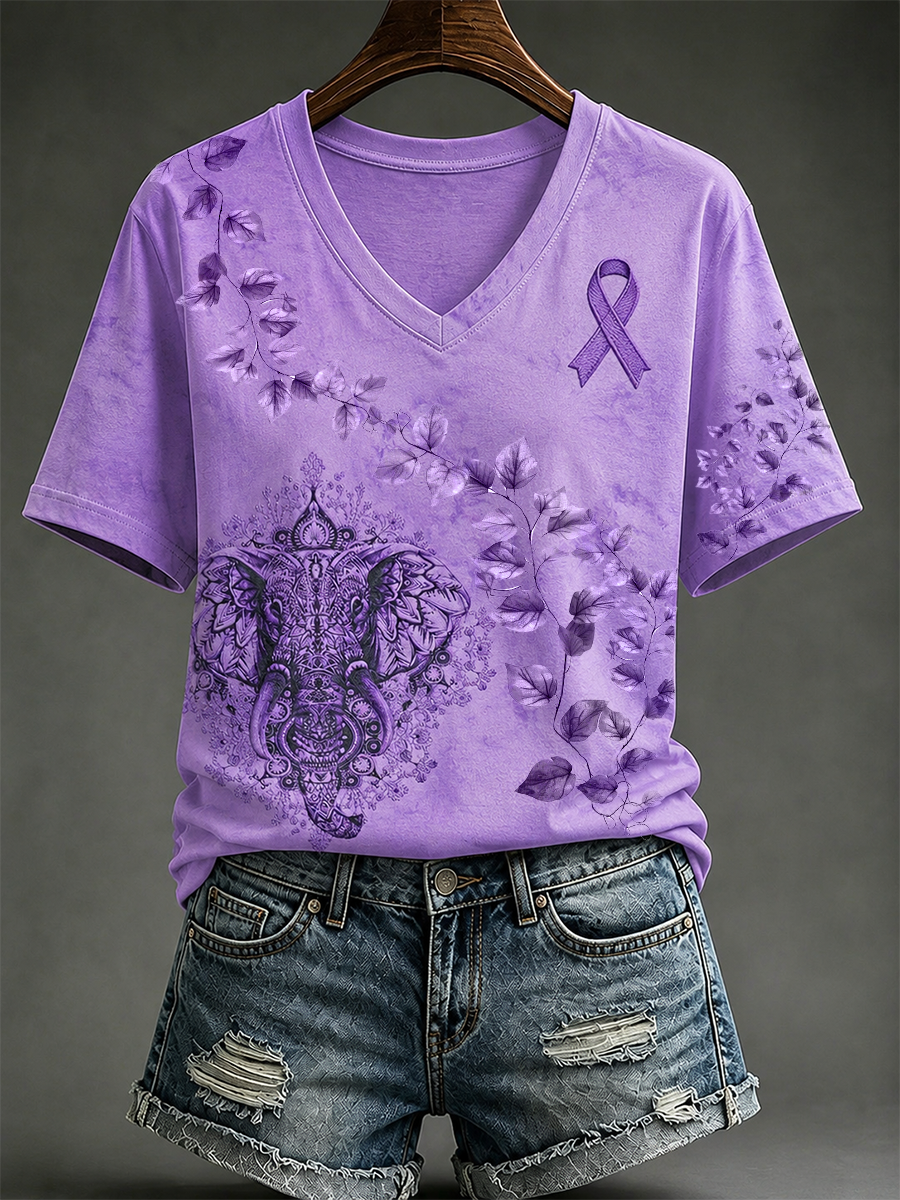 Women's Alzheimer's Disease Short-sleeved T-shirt gracestitchs