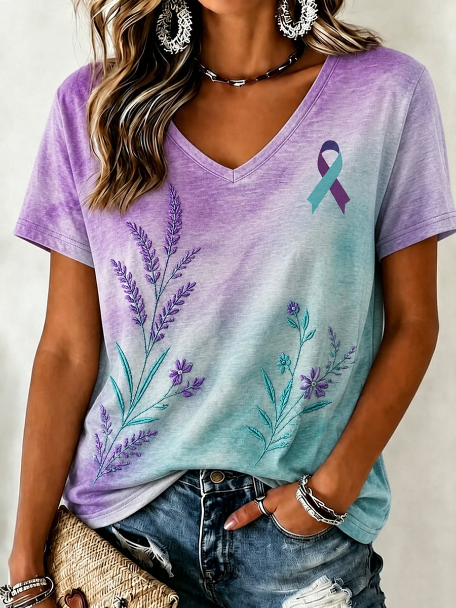 Women's Suicide Prevention Awareness T-shirt gracestitchs