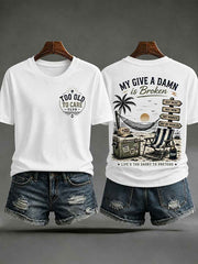 Women's 'my give a damn is broken' T-shirts