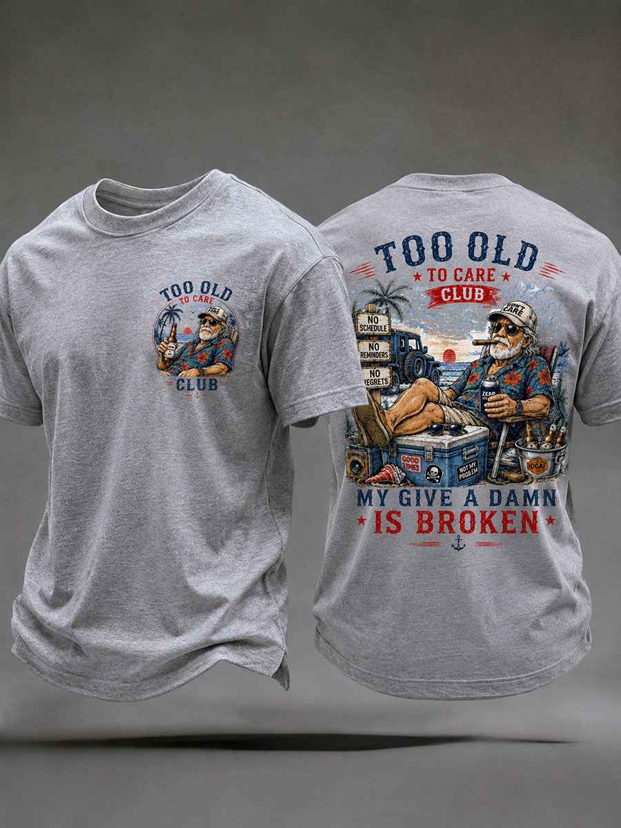 Men's 'my give a damn is broken' T-shirts