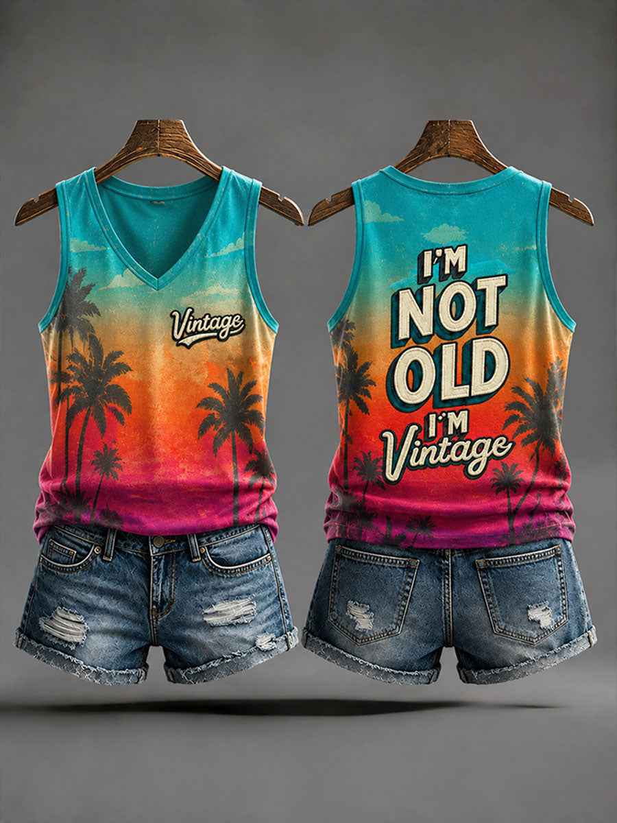 Women's 'I'm Not Old,I'm Vintage' Casual Vests