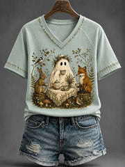 Women's Autumn Animal Series Casual T-shirt