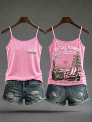 Women's "my give a damn is broken" camisole tops