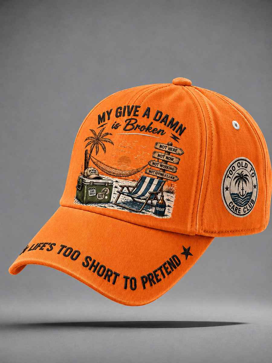 'Too Old to Care Club' unisex hats