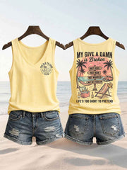 Women's Too Old To Care Club Tank Top