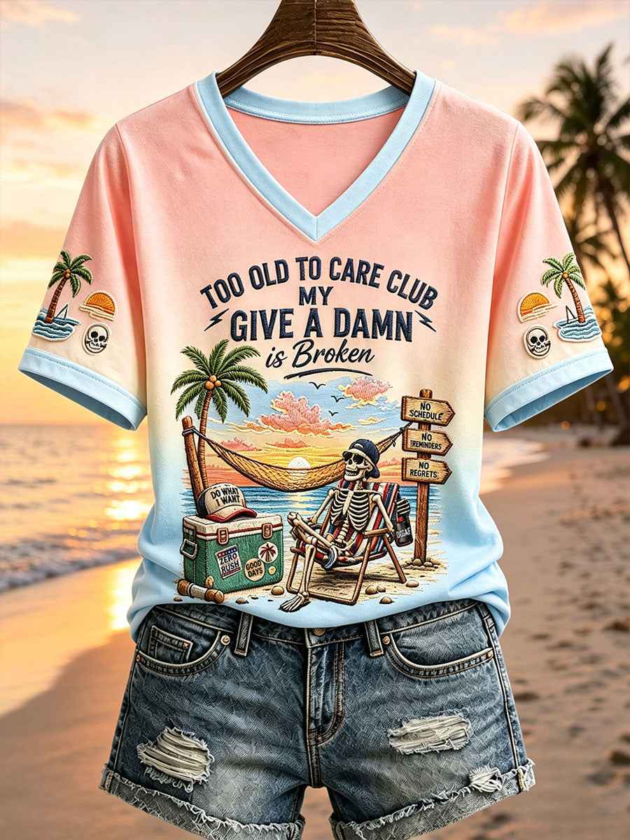 Women's Too Old To Care Club T-shirt