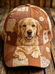 Unisex Cute Dog Design Print Hat gracestitchs