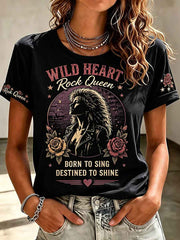 Women's Rock Classics Total Eclipse Of The Heart Print Tee