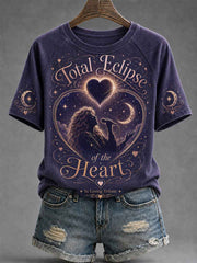 Women's Rock Classics Total Eclipse Of The Heart Print Casual Tee