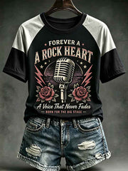 Women's Rock Classics Total Eclipse Of The Heart Print Casual Tee