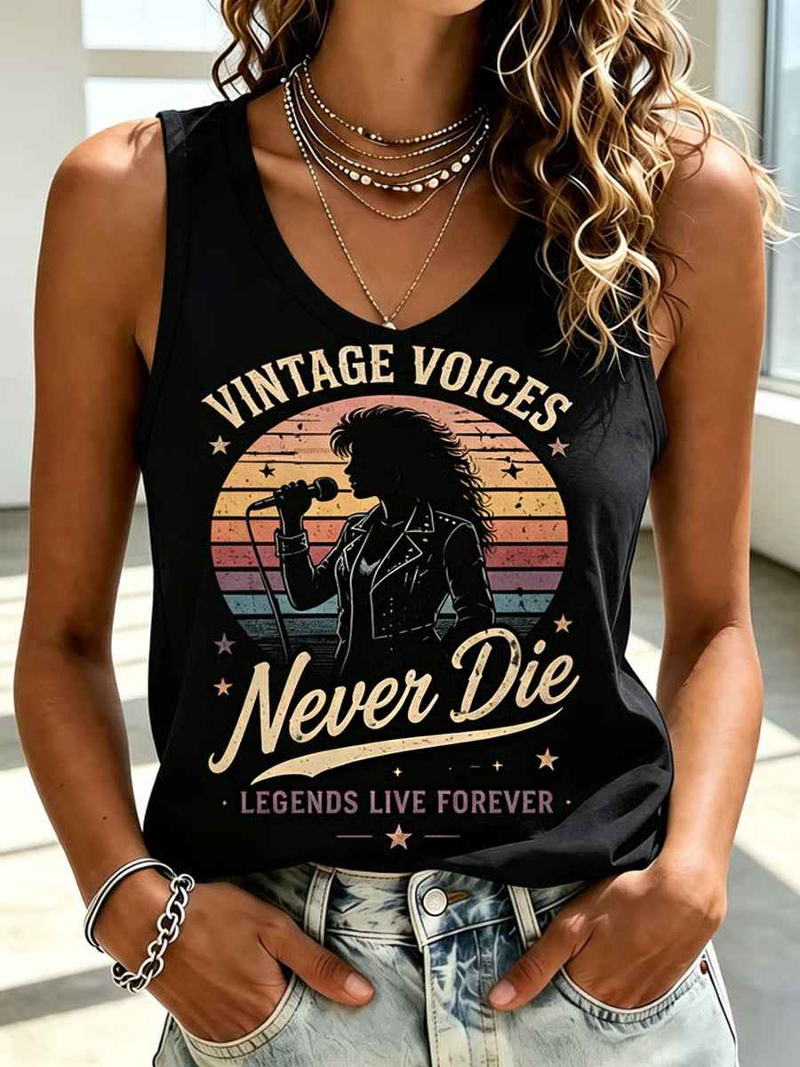 Women's Rock Classics Total Eclipse Of The Heart Print Vest