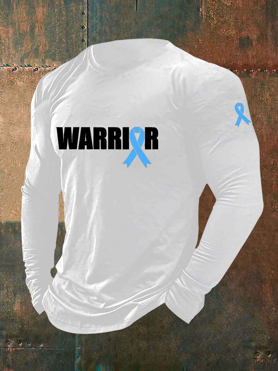 Men's Prostate Cancer Awareness Print Casual T-Shirt