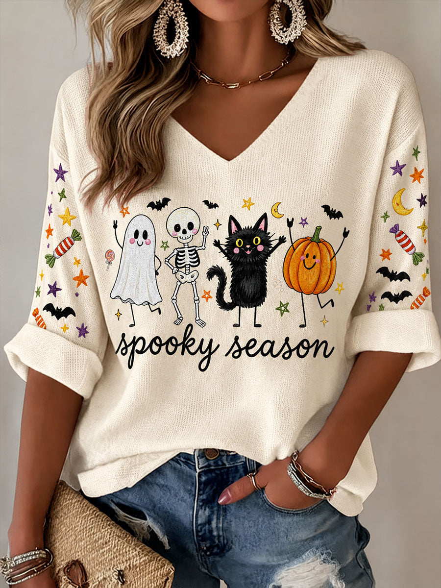 Women's Fall V-Neck Tops gracestitchs