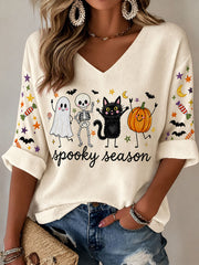 Women's Fall V-Neck Tops gracestitchs