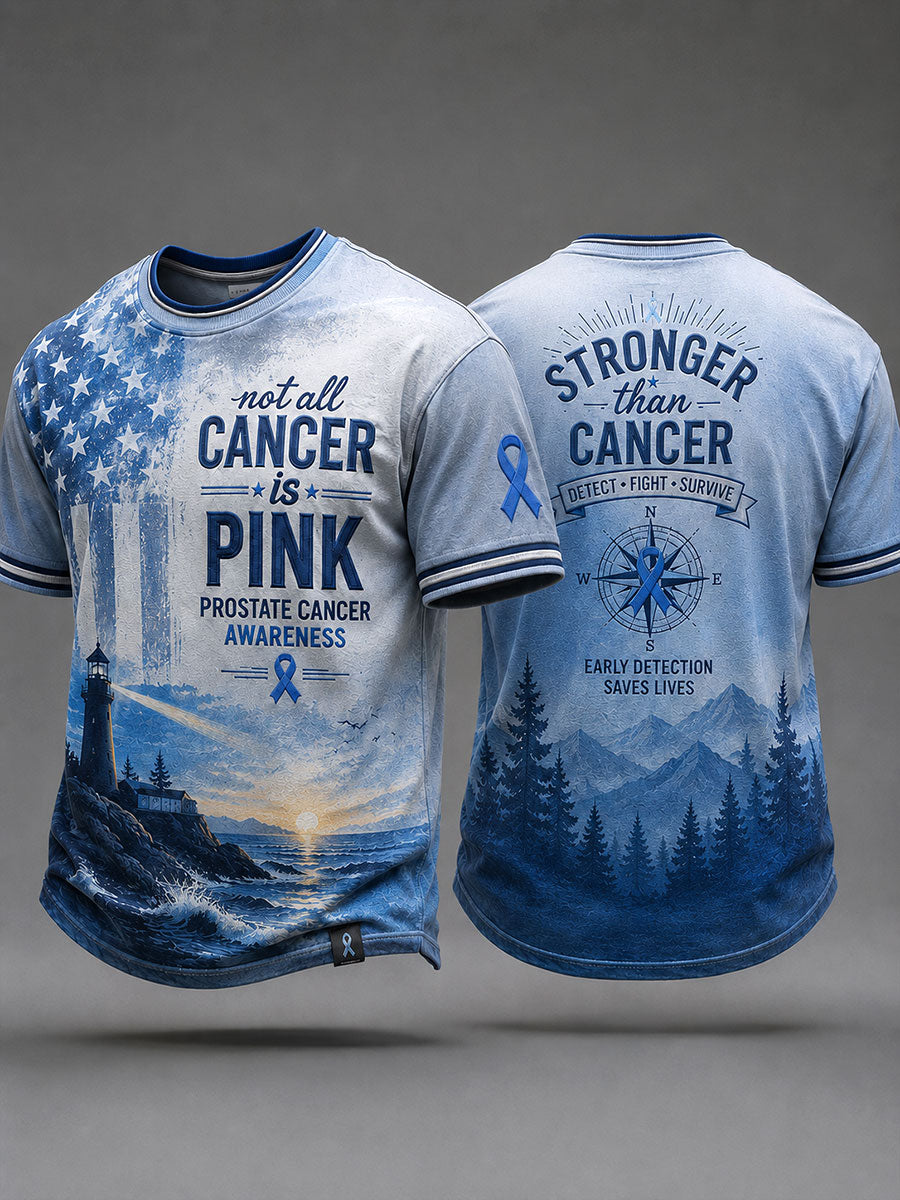 Men's 'not all cancer is pink prostate cancer awareness' T-shirts gracestitchs