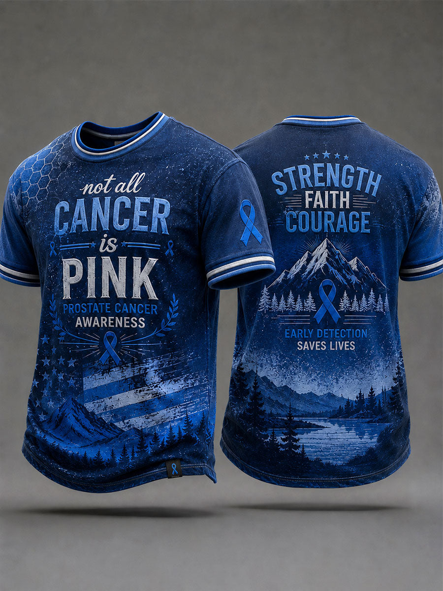 Men's 'not all cancer is pink prostate cancer awareness' T-shirts gracestitchs