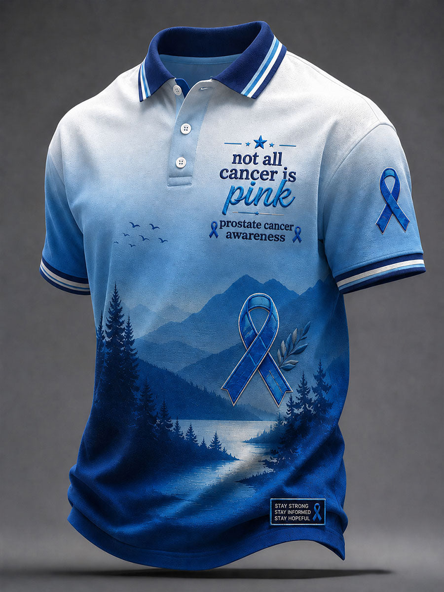 Men's 'Not All Cancer Is Pink Prostate Cancer Awareness' Tops gracestitchs