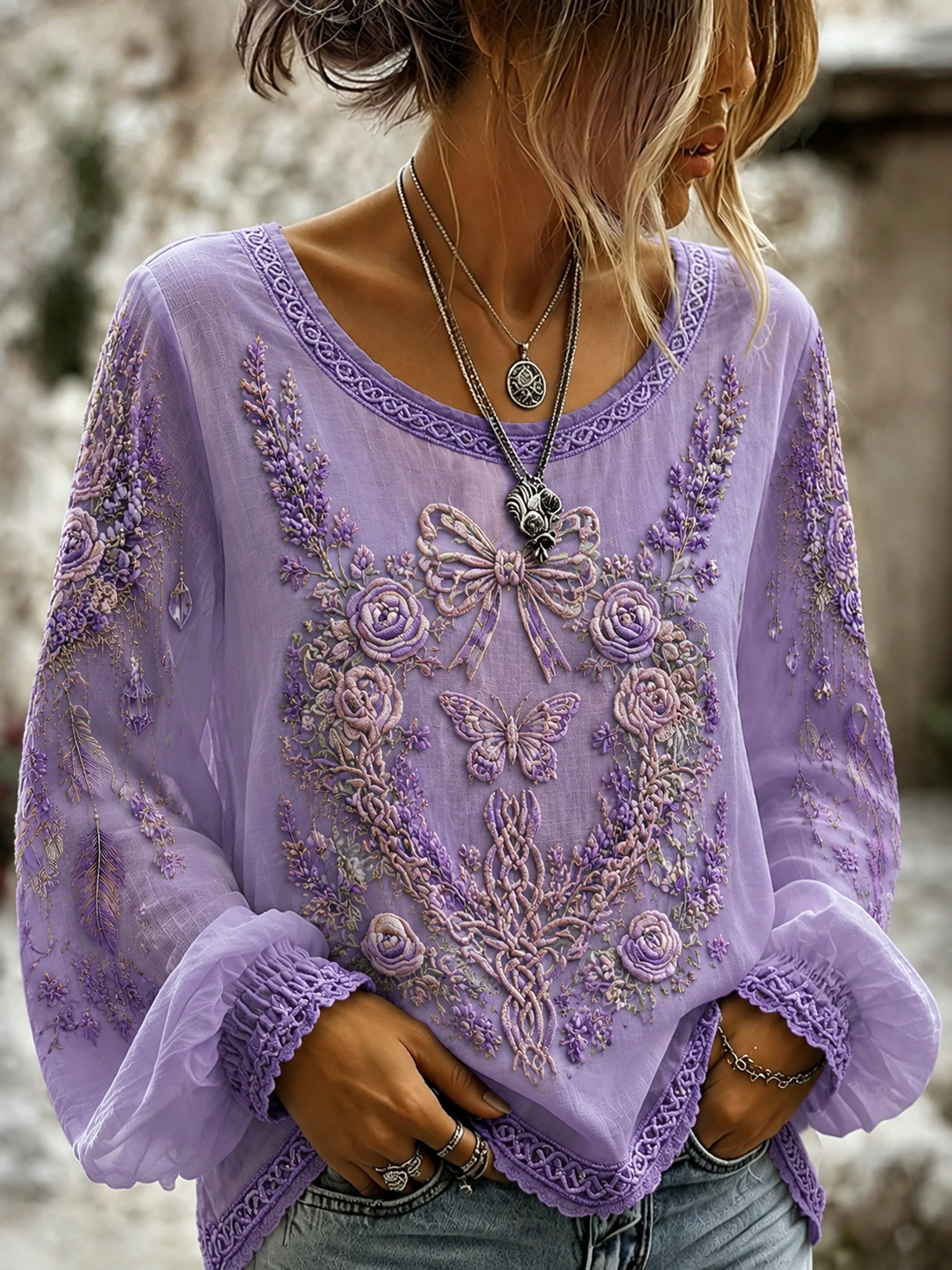 Women's Alzheimer's Disease Cotton-Linen Shirt gracestitchs