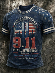 Men's 9.11 Never Forget Printed T-shirt gracestitchs