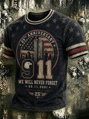 Men's 9.11 Never Forget Printed T-shirt gracestitchs