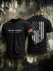 Men's 9.11 Never Forget 2977 Souls Printed T-shirt gracestitchs