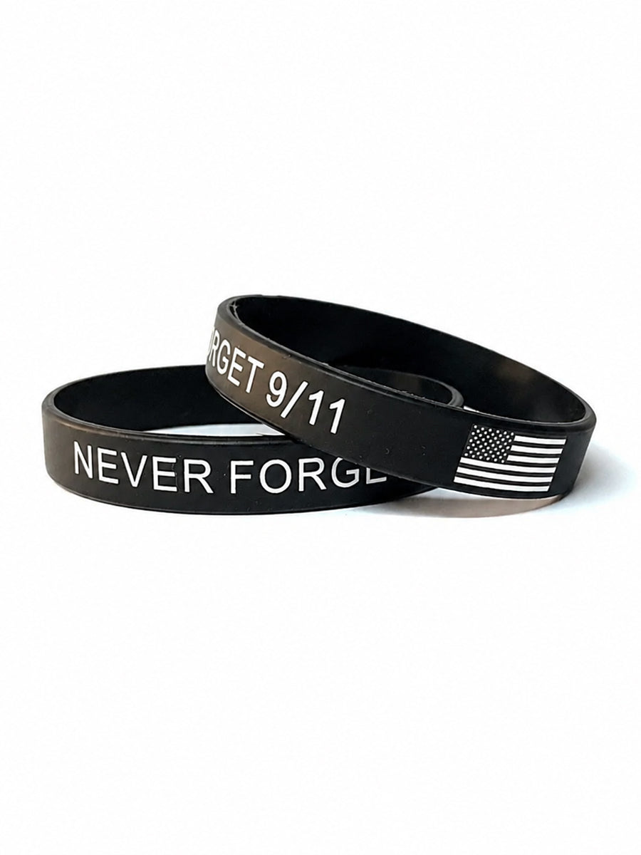 NEVER FORGET 9/11 Printed Wristband gracestitchs