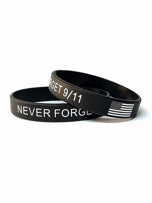 NEVER FORGET 9/11 Printed Wristband