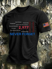 Men's 9.11 Never Forget Printed T-shirt gracestitchs
