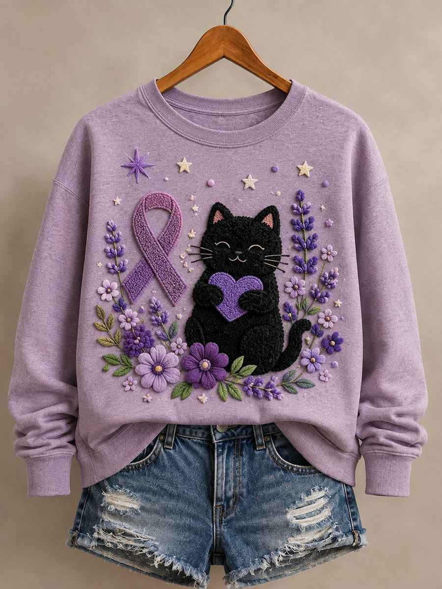 Women's Alzheimer's Awareness Graphic Print Sweatshirt