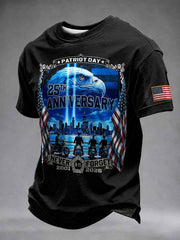 Men's 9/11 Never Forget Printed T-shirt