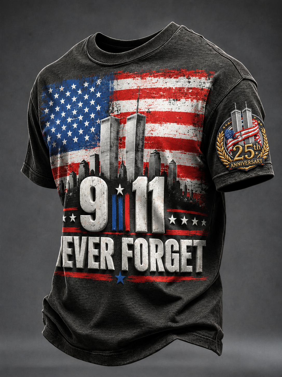Men's America's 9/11 Patriot Day Short Sleeves T-shirt gracestitchs