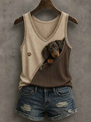 Women's Lovely Dachshund Tank Top