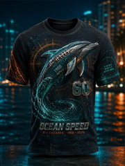 Men's Rugby Fan Miami 60 Printed short sleeves t-shirt gracestitchs
