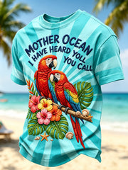 Men's I'm Retired "Mother Ocean, I Hear Your Call" Short Sleeve T-shirt gracestitchs