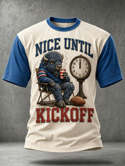 Men's Football Bulls Bills Lover Go Good Printed T-shirt gracestitchs