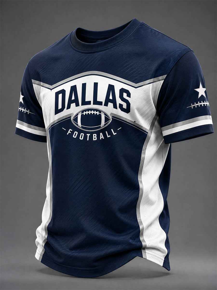 Men's Football Gameday Gift For Football Fans Casual Tee