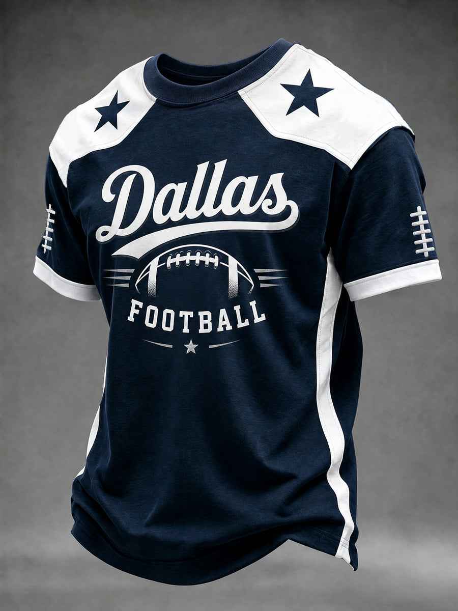 Men's Football Gameday Gift For Football Fans Casual Tee