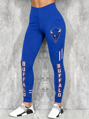 Women's Football Lover Bulls BUF Art Printed bottoms gracestitchs