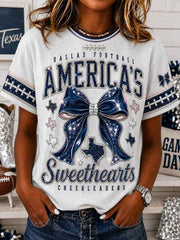 Women's Football Short-sleeved T-shirt