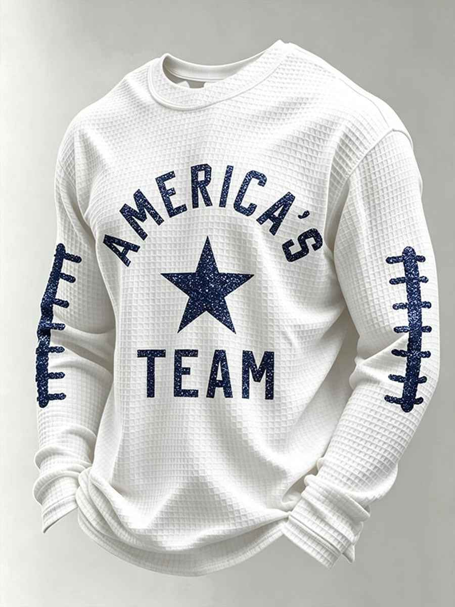 Men's American's Team Waffle Long Sleeve T-Shirt