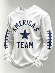 Men's American's Team Waffle Long Sleeve T-Shirt